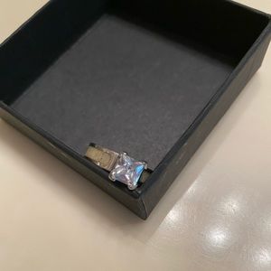 Antler inlaid engagement ring